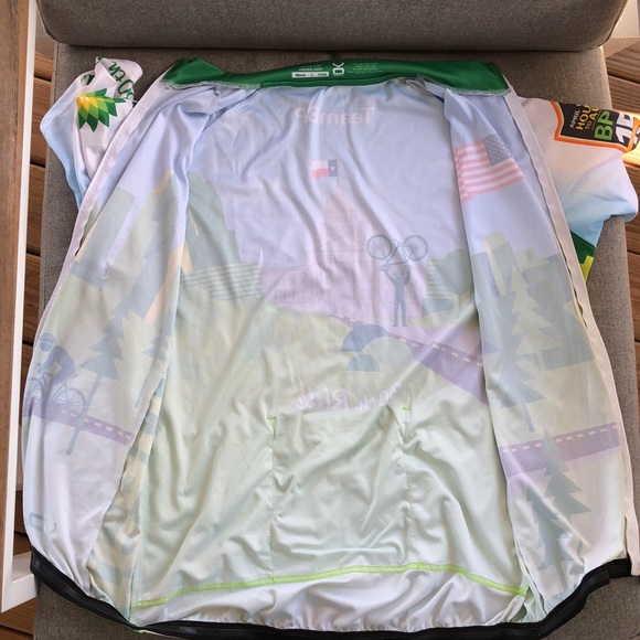 TEAM BP / MS RIDE Full-Zip Cycling Spinning Jersey - Picture 11 of 12